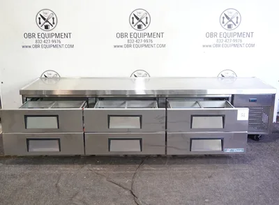 NEW TRUE 110” SIX DRAWER REFRIGERATED CHEF BASE MODEL TRBC-110