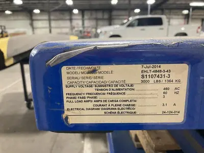 Electric Hydraulic Scissor Lift Table EHLT-4848-3-43