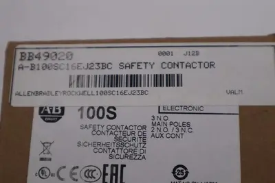 NEW ALLEN BRADLEY 100SC16EJ23BC SAFETY CONTACTOR 100S-C 16 AMP STOCK 5624