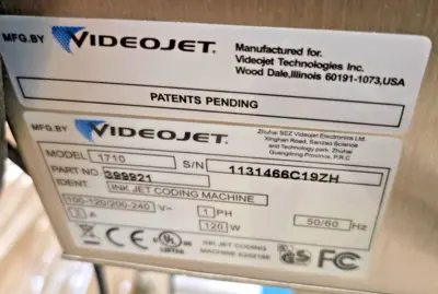 Used Videojet 57657657 Ink Jet Printers California US | Amiron Machinery #1016022