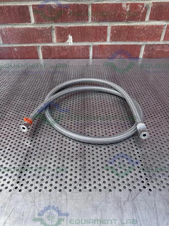 Used SANI-TECH WEST 72" STAINLESS STEEL FLEXIBLE BRAIDED HOSE 1/2" SANITARY FITTING Hoses | Equipment Lab #486694