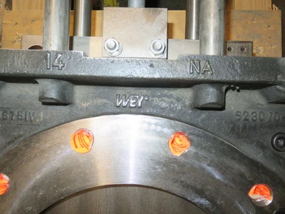 Wey model VS size 14" High Performance Knife Gate Valve , Unused Spare Room