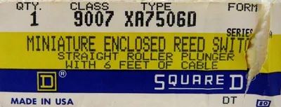NEW SQUARE D 9007-XA7506D ROLLER LIMIT SWITCH 9007XA7506D