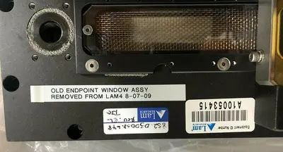 LAM RESEARCH 852-030038-648 ENDPOINT WINDOW ASSEMBLY