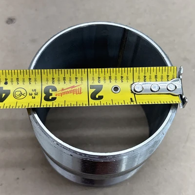 Lot Of (3) M304/L40 3"x 3" Long Threaded Both Ends  Stainless Steel Pipe Nipple