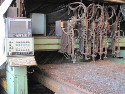 USED OXYMILL/BURNY OXY 3000 X 8000 MM CNC