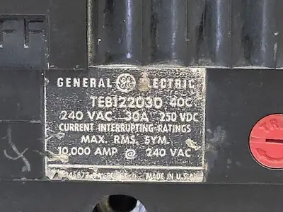 USED GENERAL ELECTRIC TEB122030