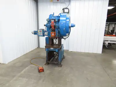 L&J No 22 Mechanical OBI Punch Press 22 Ton 3" Stroke 2Hp 3Ph Air Clutch Brake