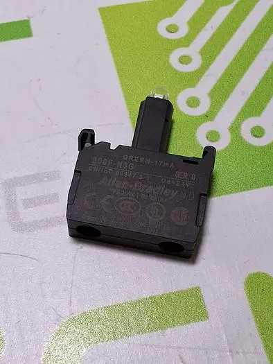 ALLEN-BRADLEY 800F-N3G LATCH MOUNT 24V GREEN LED - LOT OF 5 - NEW