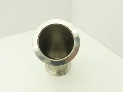 Pfeiffer 2KL-ISO-100-OF ISO-K 45 Radius Elbow Flanges W/Tangents 4" Tube 304 SS