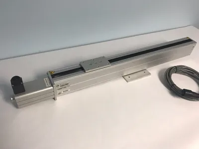 2300010850 | Techno-Isel 230001 0850 Linear Slide Actuator w/ 396330 9001 Stepper Motor - Used