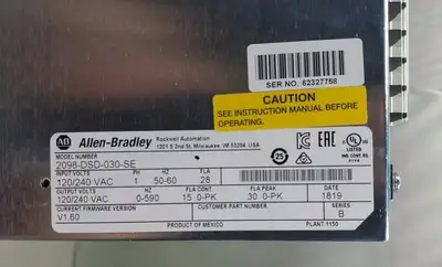 USED Allen Bradley 2098-DSD-030-SE