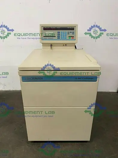 Used BECKMAN COULTER J2-MC REFRIGERATED CENTRIFUGE W/ PIRAMOON FIBERLITE F8-4X1000Y ROTOR Centrifuges | Equipment Lab #486026