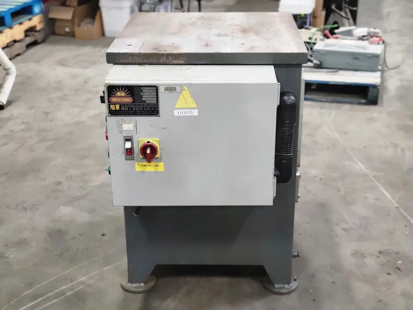 Steel Table w/ Electrical Panel