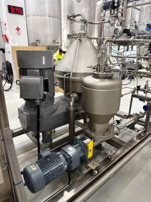 (3) Westfalia SSE 75-06-177 Hydrostop clarifier centrifuges, 316SS.