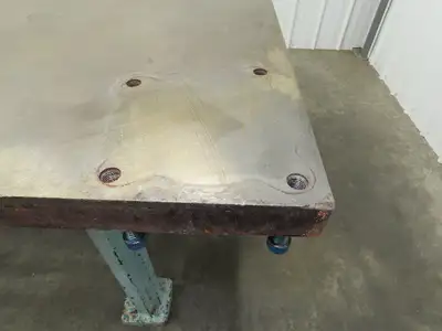 Vintage Precision Steel Welding Layout Table 72x36" Cast Iron 1-3/4" Top