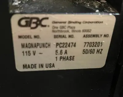 USED GBC MAGNA