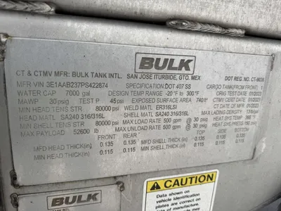Used 2023 BULK 7,000 GALLON FUEL TANKER Tanker Trailers Minnesota US | Carco Truck & Equipment #1514202