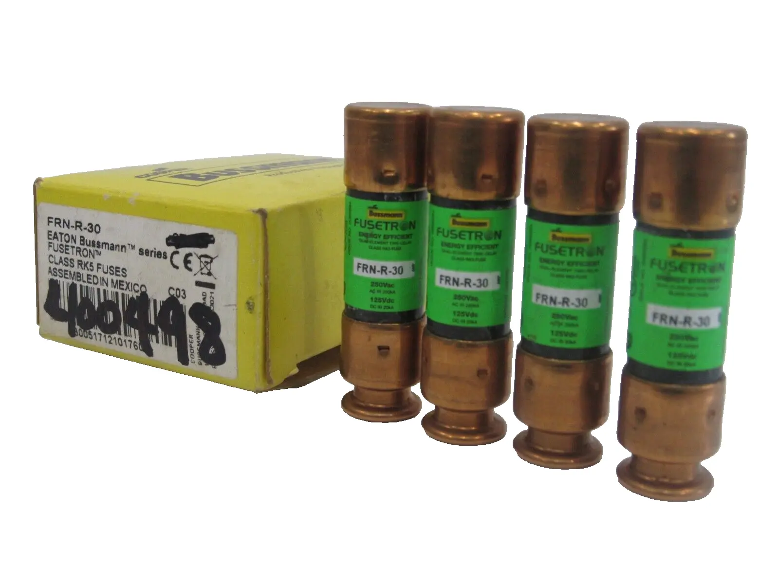 NEW BUSSMANN FRN-R-30 FUSES FRNR30 LOT OF 4