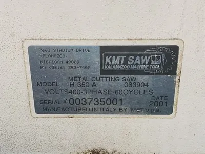 2001 KMT (KALAMAZOO) H350A Horizontal Band Saws | Mohawk Machinery (11)