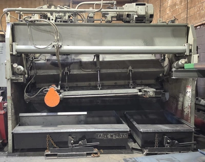 Used 1900 PACIFIC 375R10 Power Squaring Shears (Inch) Michigan US | Revelation Machinery #1516838