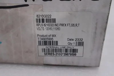 ASCO Red-Hat 8210G022 Solenoid Valve 2 Way 120/60 110/50 - STOCK GF44