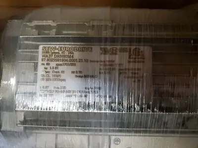 USED SEW-EURODRIVE WA37 DRN80M4 GEARMOTOR, 50/60HZ, 230V/460V, 300-1800rpm