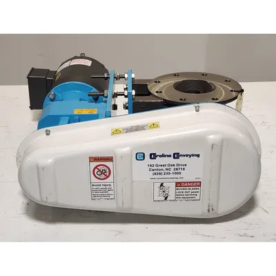Surplus 4" Dia. Round Rotary Airlock Valve Stainless Steel RVC Carolina Conveyor