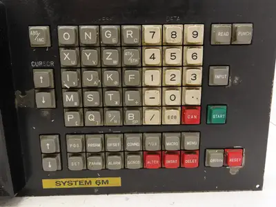 Fanuc A02B-0060-C032 MDI/CRT Operator Interface Keyboard Control Panel 9" Screen