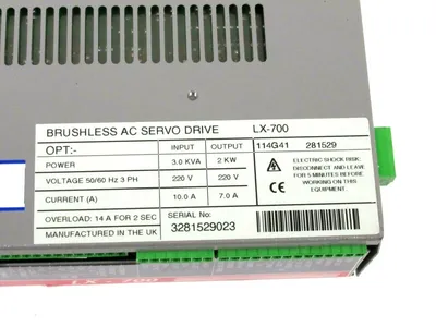 REFURBISHED EMERSON LX-700 BRUSHLESS AC SERVO DRIVE LX700