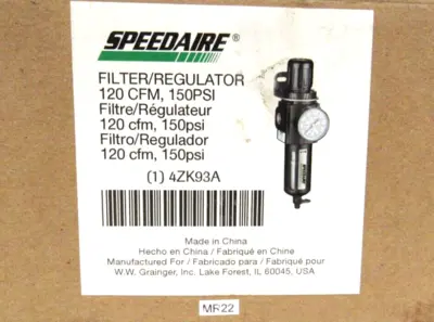 NEW SPEEDAIRE 4ZK93A FILTER/REGULATOR