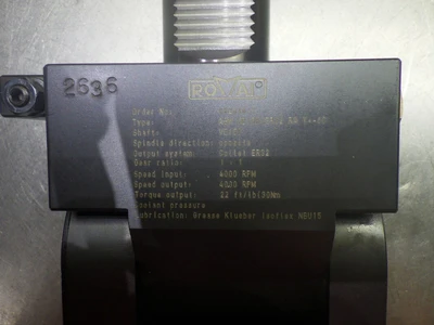 Romai VDI50 ER32 Adjustable Y-Axis Offset Right Angle Head 002636-1 (LOC273B)