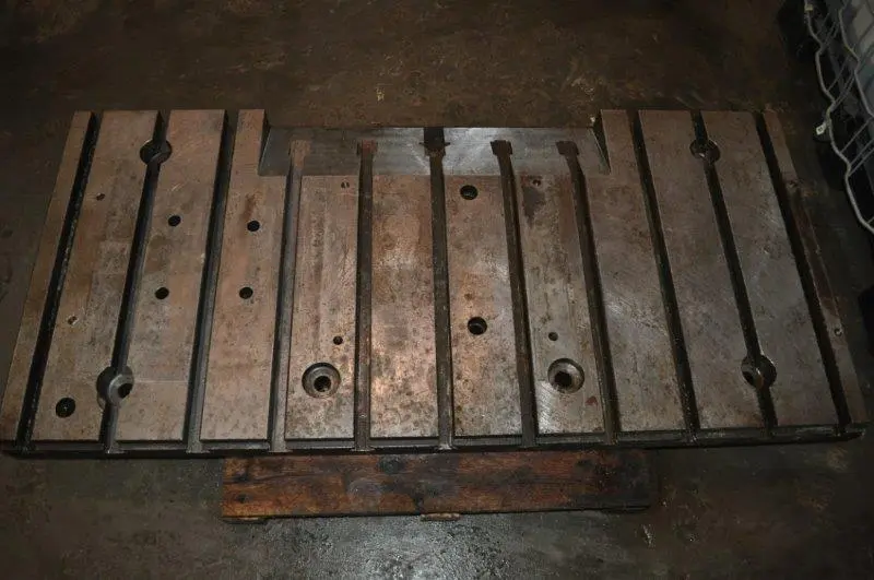 64-1/2" x 30" x 4" T-SLOTTED BOLSTER PLATE