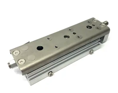Used SMC High Precision Guided Cylinder 16mm Twin Bore, 75mm Stroke Pneumatic Cylinders Michigan US | Maverick Industrial Sales #1390626
