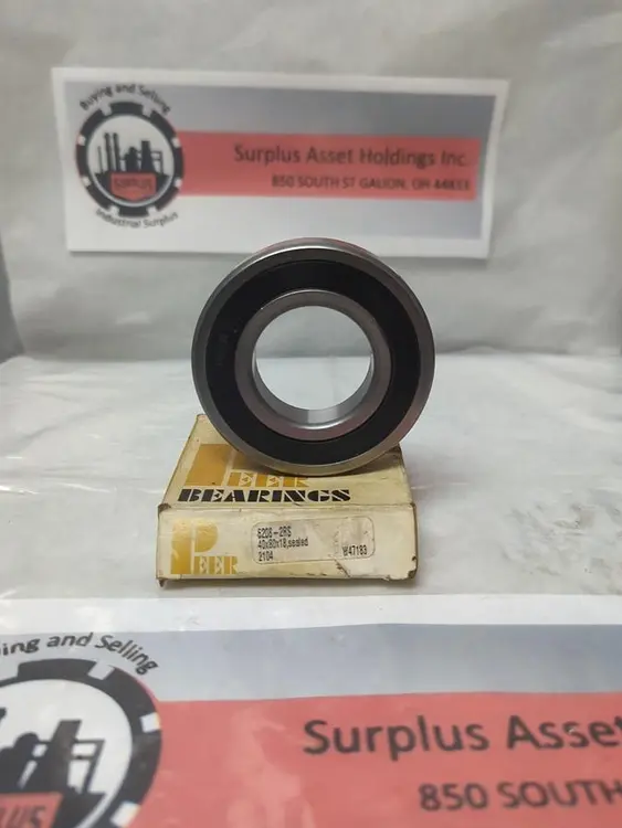 New | in-Stock PEER 6208-2RS Bearings | Surplus Asset Holdings #1192077