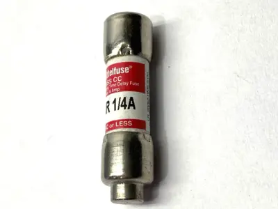 USED LITTELFUSE TIME-DELAY FUSE CLASS CC 600VAC .25A LOT OF 12
