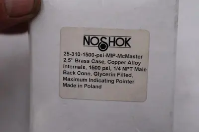 NOSHOK 25-310-1500-PSI-MIP / 253101500PSIMIP - NEW IN BOX STOCK H627A