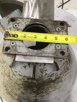 USED METAL FABRICATOR HOPPER