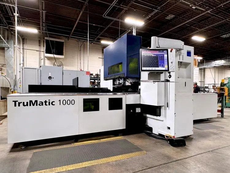 Used 2017 TRUMPF TRUMATIC 1000 FIBER Laser Combo Punches Illinois US | Machine Factory Outlet #1262849