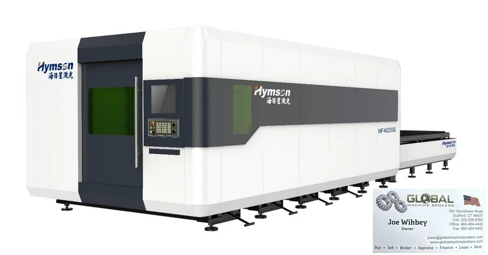 Hymson 118"X 59" Model HF3015G-6kW Solid State Sheet Fiber Laser Cutter New 2018