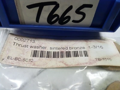 THRUST WASHERS BRONZE  1-3/16"  X     LOT OF 2  TB-1019