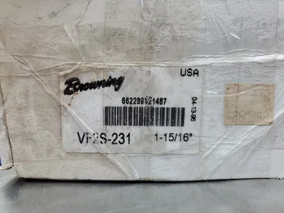 BROWNING VF2S-231 MOUNTED CAST IRON 2-BOLT FLANGE BALL BEARING. 6B-3