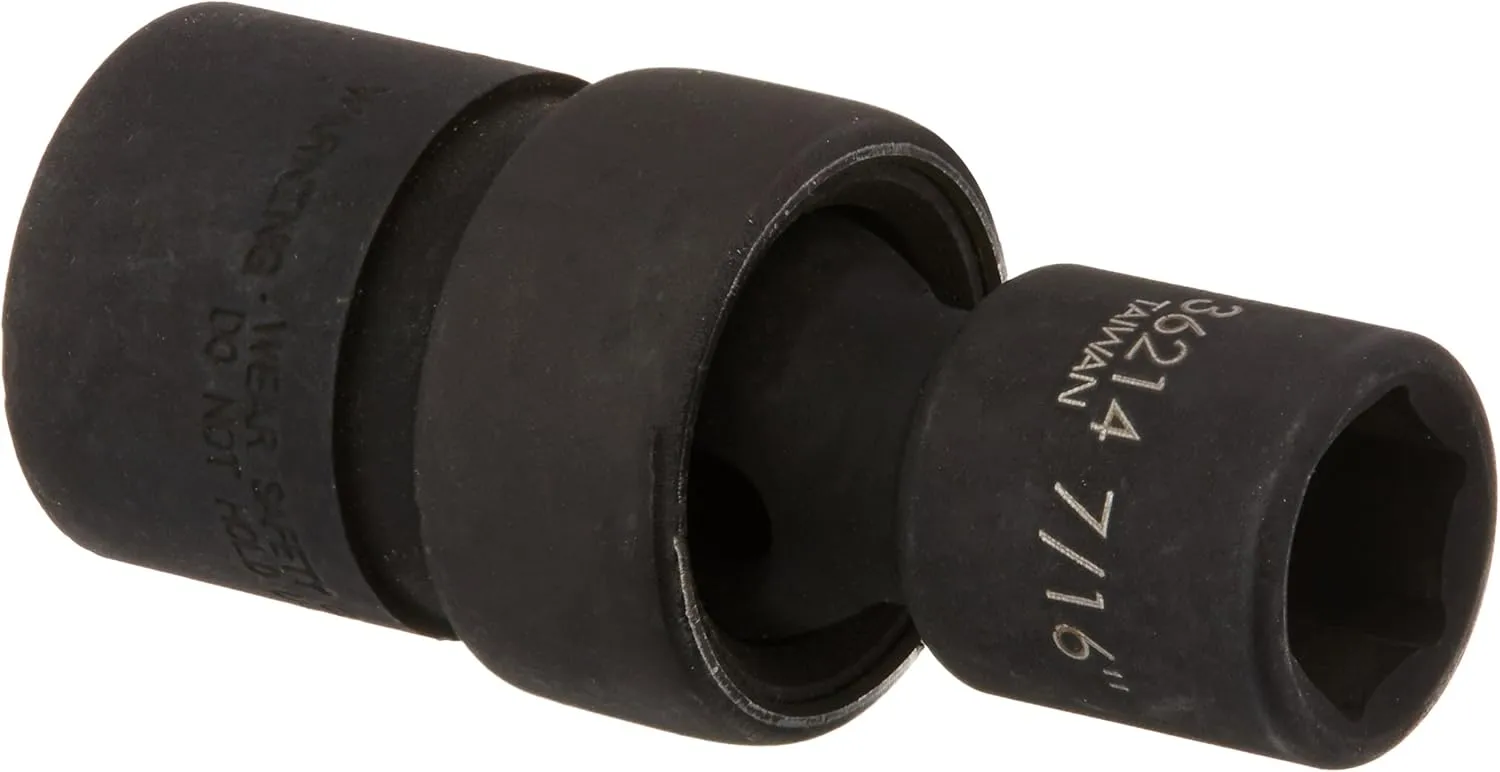 Williams 3/8" Drive 7/16" Universal Impact Socket 6 Point
