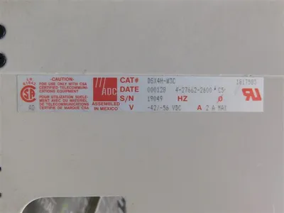 ADC DSX4H-W3C Chassis with 21 DSX-4H-SB-BIA I/O Modules Used