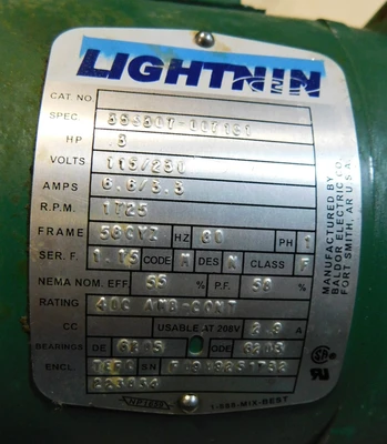 USED LIGHTNIN PORTABLE MIXER CLAMP ON MIXER