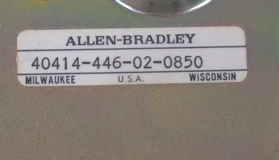 NEW ALLEN BRADLEY 40414-446-02-0850 DC CONTACTOR 550VDC, 40414446020850