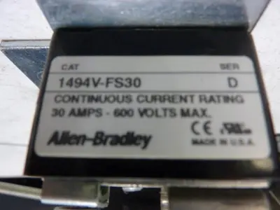 USED ALLEN BRADLEY 1494V-DS30 SER D