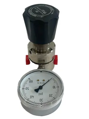 NEW AIR PRODUCTS E11-N141B HIGH PRESSURE LINE REGULATOR W/ GAUGE E11N141B