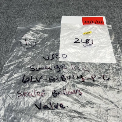 Used Swagelok 6LV-BNBW4-P-C Pump & Valve Parts California US | Davliegogo LLC #1706148