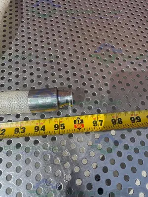 USED SANI TECH STHT-W-0750 96" SILICONE HOSE W/ 3/4" SANITARY FITTING